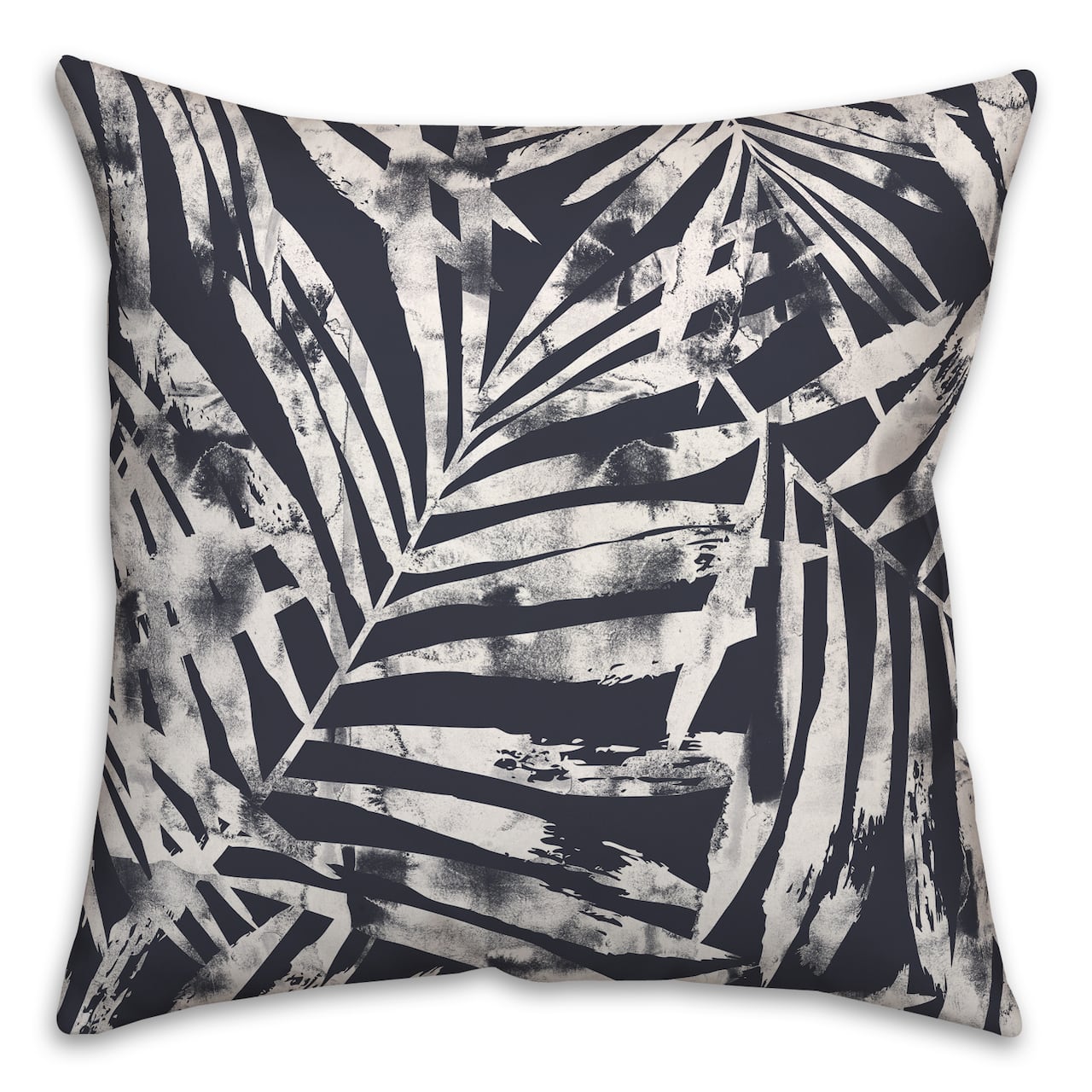 18" x 18" Distressed Leaves Indoor/Outdoor Throw Pillow